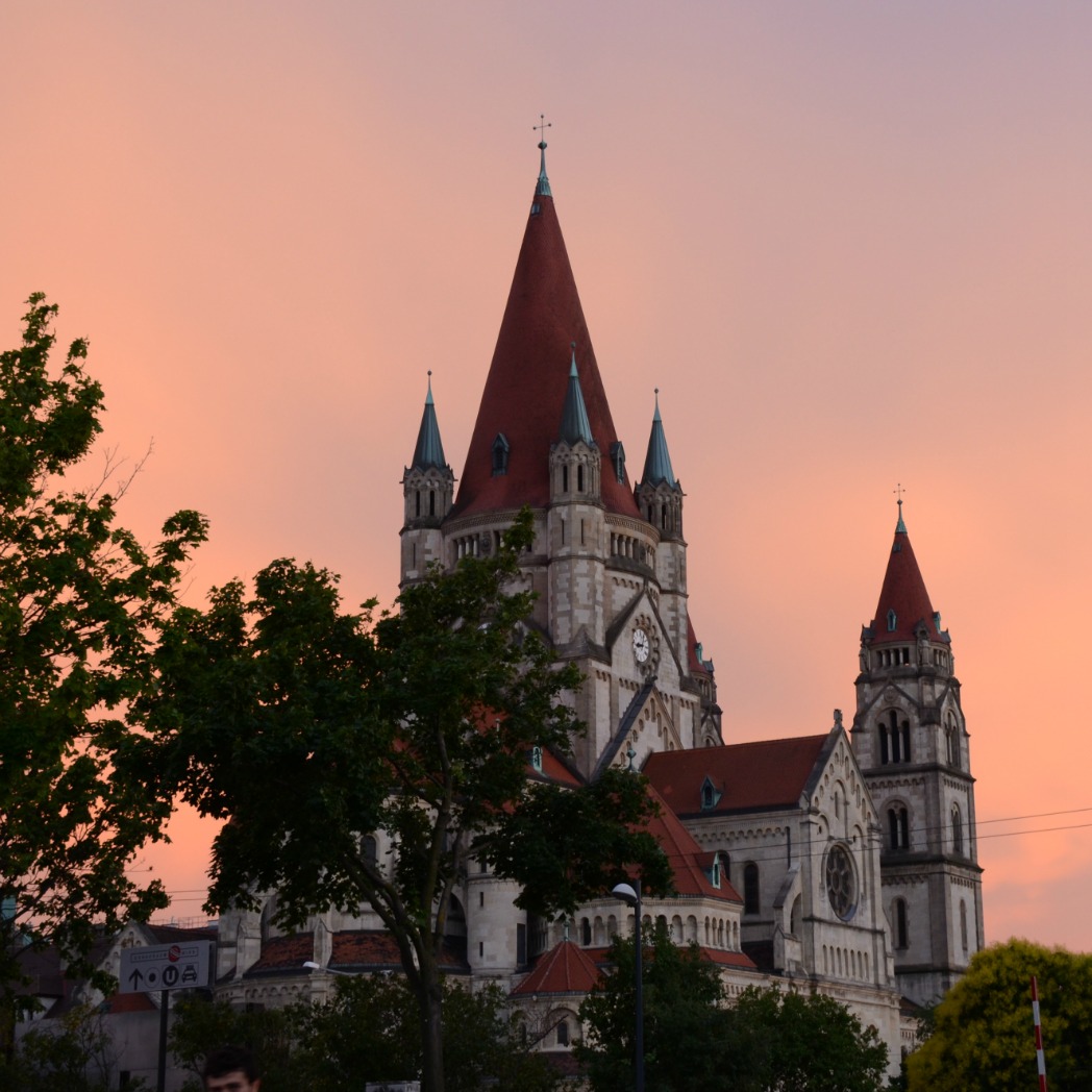 Beautiful Vienna sunset